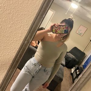 Abercrombie and Fitch One Shoulder Top